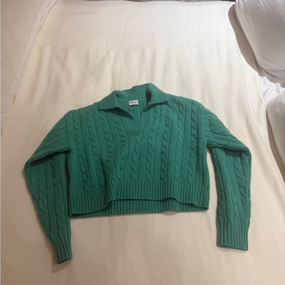 Sunday Best Sweaters - Sunday Best Emerald V-Neck Sweater